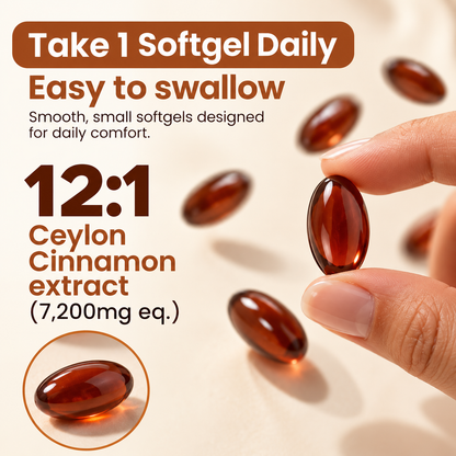 Ceylon Cinnamon 7200mg equivalent with MCT Oil